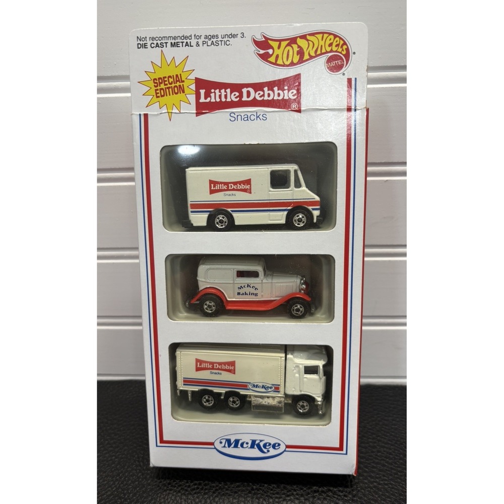 1994 HOT WHEELS SPECIAL EDITION LITTLE DEBBIE SNACKS 3 PACK DIE CAST CARS